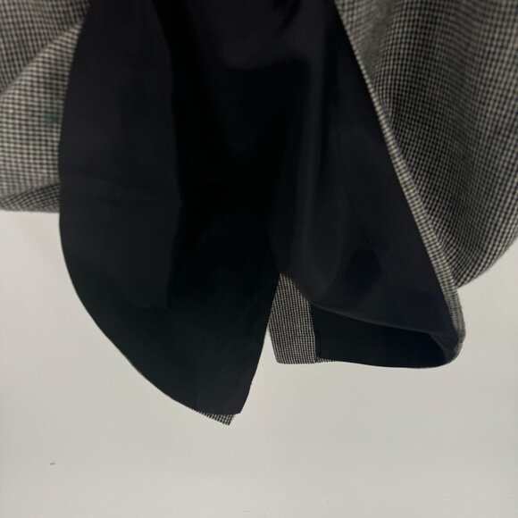 Vintage Evan Picone Houndstooth Skirt Suit Set Black Velvet Collar Womens 10 USA - Picture 10 of 14